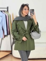 مانتو لینن دو دکمه نوژا کد 7840 - تصویر 15