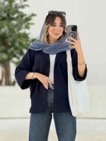 مانتو آستین پاکتی دل آرا کد 7911 - تصویر 23