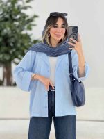 مانتو آستین پاکتی دل آرا کد 7911 - تصویر 26