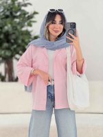 مانتو آستین پاکتی دل آرا کد 7911 - تصویر 9