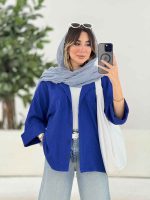 مانتو آستین پاکتی دل آرا کد 7911 - تصویر 19