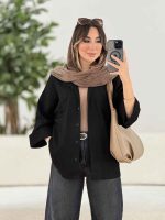 مانتو آستین پاکتی دل آرا کد 7911 - تصویر 3