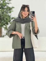 مانتو آستین پاکتی دل آرا کد 7911 - تصویر 2
