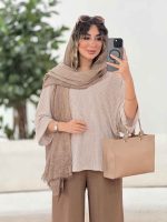 مانتو پانچ راه راه کد 7916 - تصویر 13