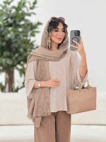 مانتو پانچ راه راه کد 7916 - تصویر 9