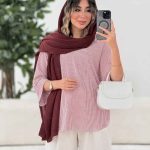 مانتو پانچ راه راه کد 7916