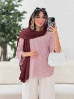 مانتو پانچ راه راه کد 7916