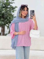 مانتو پانچ راه راه کد 7916 - تصویر 2