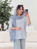 مانتو پانچ راه راه کد 7916 - تصویر 6