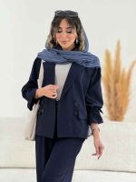 مانتو چهاردکمه جیب نما مریدا کد 7855 - تصویر 7