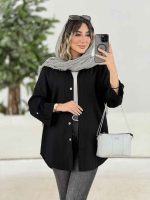 مانتو آستین پاکتی شقایق کد 7887 - تصویر 3
