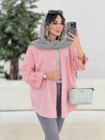 مانتو آستین پاکتی شقایق کد 7887 - تصویر 8
