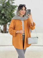 مانتو آستین پاکتی شقایق کد 7887 - تصویر 6
