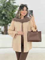 مانتو آستین پاکتی شقایق کد 7887 - تصویر 4