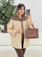 مانتو آستین پاکتی شقایق کد 7887 - تصویر 7
