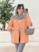 مانتو آستین پاگن هیلا کد 7904 - تصویر 14