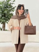 مانتو آستین پاگن هیلا کد 7904 - تصویر 5