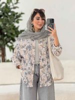 مانتو تک جیب طرح دار کد 7924 - تصویر 2