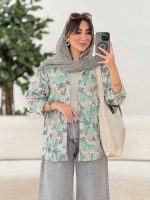 مانتو طرح دار زویا کد 7923 - تصویر 7
