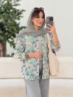 مانتو طرح دار زویا کد 7923 - تصویر 5