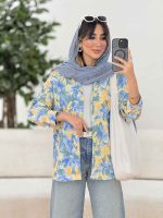 مانتو طرح دار زویا کد 7923 - تصویر 3