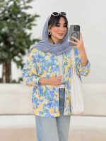 مانتو طرح دار زویا کد 7923 - تصویر 12