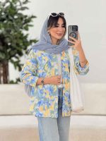 مانتو تک جیب طرح دار کد 7924 - تصویر 4