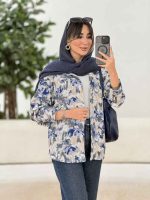 مانتو طرح دار زویا کد 7923 - تصویر 8