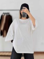 تیشرت باکسی ساده کد 7854 - تصویر 12