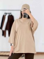 تیشرت باکسی ساده کد 7854 - تصویر 13