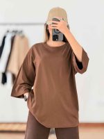 تیشرت باکسی ساده کد 7854 - تصویر 8