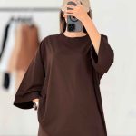 تیشرت باکسی ساده کد 7854