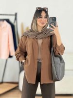 مانتو دو جیب سلما کد 7936 - تصویر 12