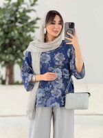 مانتو پانچ طرح گل کد 7917