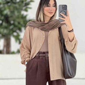 مانتو پایین هلال پروین کد 7954
