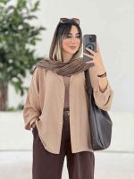 مانتو پایین هلال پروین کد 7954 - تصویر 10