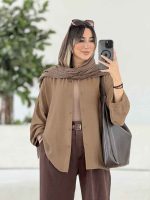 مانتو پایین هلال پروین کد 7954 - تصویر 18