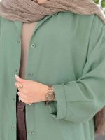 مانتو پایین هلال پروین کد 7954 - تصویر 4