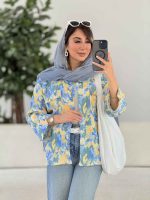 مانتو طرح دار الیکا کد 7960 - تصویر 9