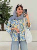 مانتو طرح دار الیکا کد 7960 - تصویر 5