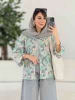 مانتو طرح دار الیکا کد 7960 - تصویر 10