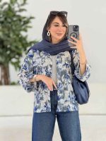 مانتو طرح دار الیکا کد 7960 - تصویر 2