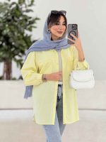 مانتو سر جیب دکمه پادینا کد 7934 - تصویر 17