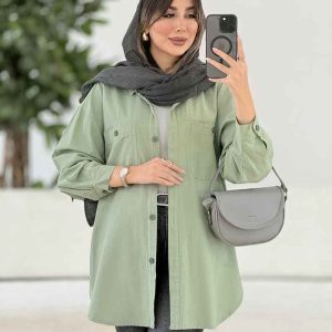 مانتو سر جیب دکمه پادینا کد 7934