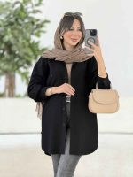 مانتو سر جیب دکمه پادینا کد 7934 - تصویر 12