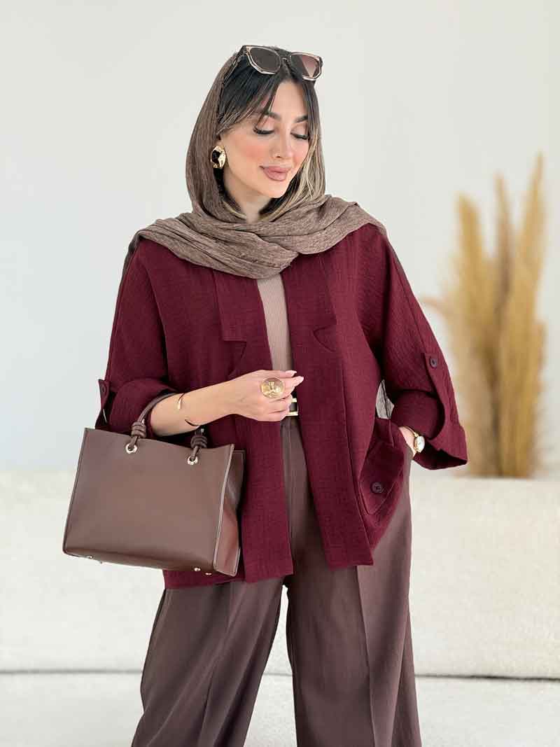 مانتو آستین پاگن کامیلا کد 7972