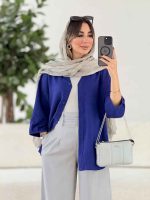 مانتو آستین پیله الهام کد 7933 - تصویر 12