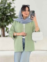 مانتو آستین پیله الهام کد 7933 - تصویر 11