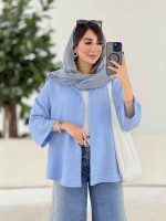 مانتو پشت پیله ژاله کد 7928 - تصویر 6