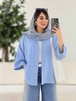 مانتو پشت پیله ژاله کد 7928 - تصویر 14